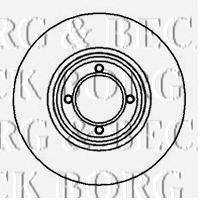 Тормозной диск BORG & BECK BBD4836