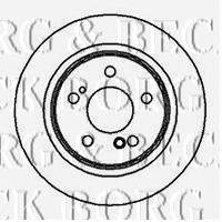 Тормозной диск BORG & BECK BBD4998
