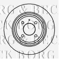 Тормозной диск BORG & BECK BBD5038