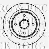 Тормозной диск BORG & BECK BBD5862S