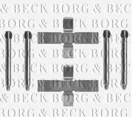 Комплектующие, колодки дискового тормоза BORG & BECK BBK1090