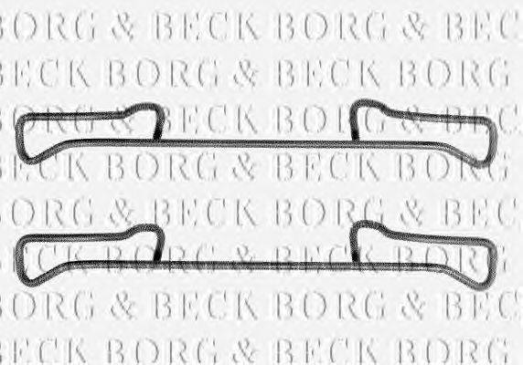 Комплектующие, колодки дискового тормоза BORG & BECK BBK1178