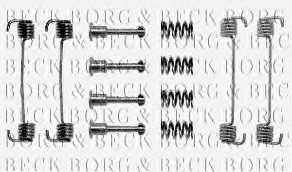 Комплектующие, колодки дискового тормоза BORG & BECK BBK6002