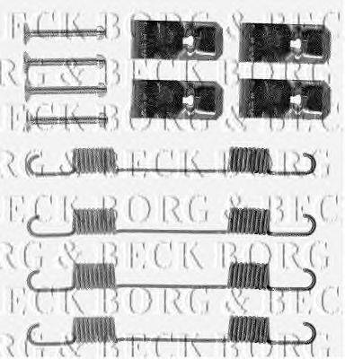 Комплектующие, колодки дискового тормоза BORG & BECK BBK6011