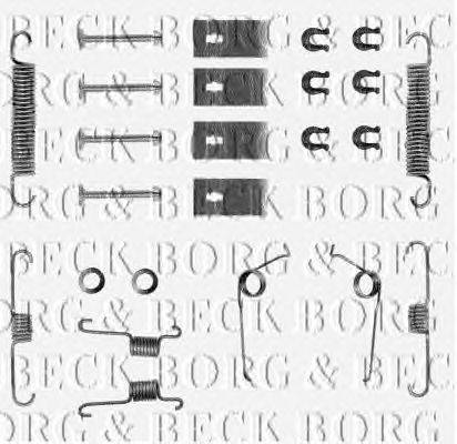 Комплектующие, колодки дискового тормоза BORG & BECK BBK6013