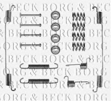 Комплектующие, колодки дискового тормоза BORG & BECK BBK6019