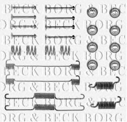Комплектующие, колодки дискового тормоза BORG & BECK BBK6021