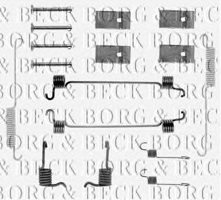 Комплектующие, колодки дискового тормоза BORG & BECK BBK6025