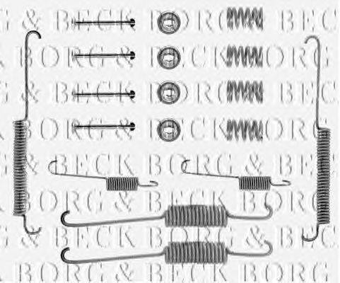 Комплектующие, колодки дискового тормоза BORG & BECK BBK6034
