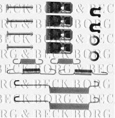 Комплектующие, колодки дискового тормоза BORG & BECK BBK6039