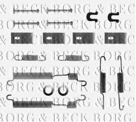 Комплектующие, колодки дискового тормоза BORG & BECK BBK6040