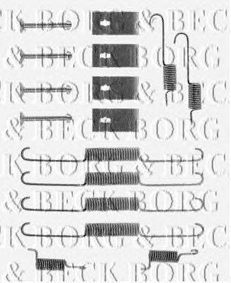Комплектующие, колодки дискового тормоза BORG & BECK BBK6052