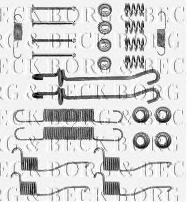 Комплектующие, колодки дискового тормоза BORG & BECK BBK6056