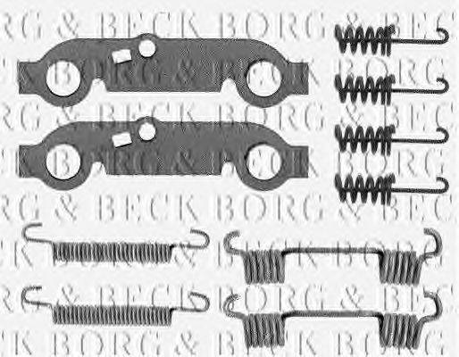 Комплектующие, колодки дискового тормоза BORG & BECK BBK6057