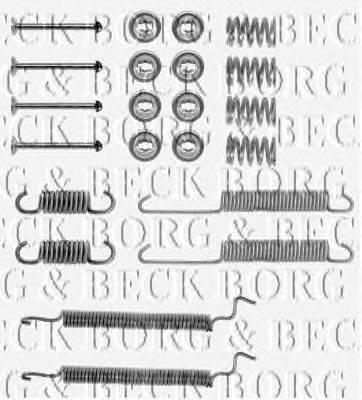 Комплектующие, колодки дискового тормоза BORG & BECK BBK6058