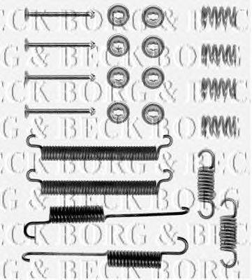 Комплектующие, колодки дискового тормоза BORG & BECK BBK6061