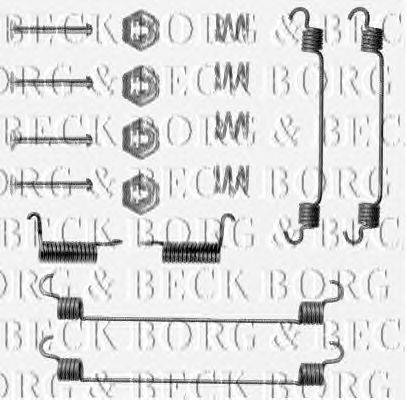 Комплектующие, колодки дискового тормоза BORG & BECK BBK6068
