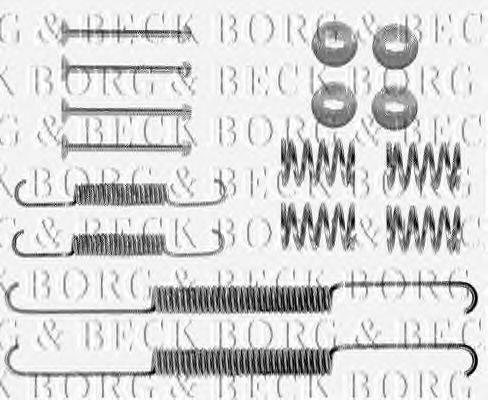 Комплектующие, колодки дискового тормоза BORG & BECK BBK6072