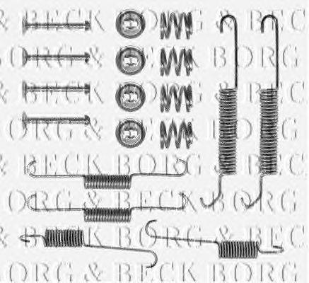 Комплектующие, колодки дискового тормоза BORG & BECK BBK6076