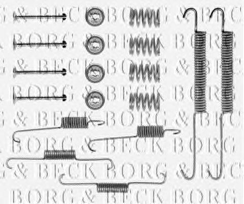 Комплектующие, колодки дискового тормоза BORG & BECK BBK6080