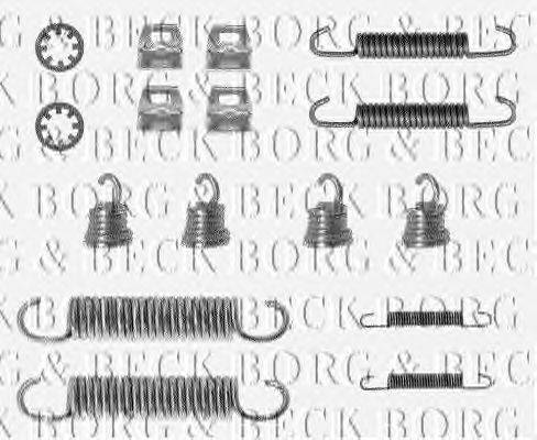 Комплектующие, колодки дискового тормоза BORG & BECK BBK6081