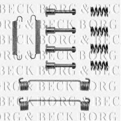 Комплектующие, колодки дискового тормоза BORG & BECK BBK6082