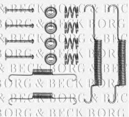 Комплектующие, колодки дискового тормоза BORG & BECK BBK6085