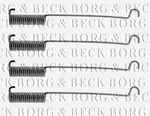 Комплектующие, колодки дискового тормоза BORG & BECK BBK6094