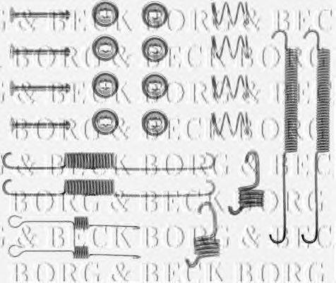 Комплектующие, колодки дискового тормоза BORG & BECK BBK6095