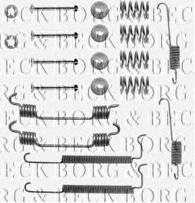 Комплектующие, колодки дискового тормоза BORG & BECK BBK6112