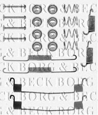 Комплектующие, колодки дискового тормоза BORG & BECK BBK6131