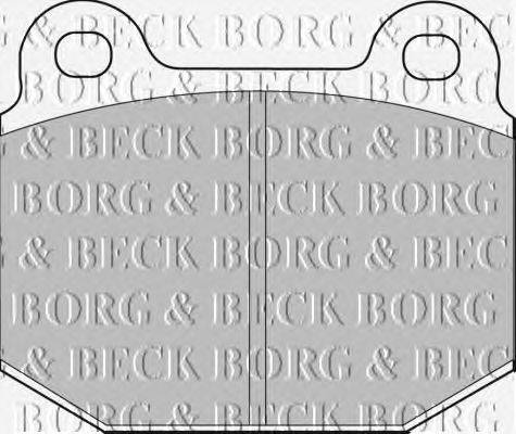 Комплект тормозных колодок, дисковый тормоз BORG & BECK BBP1005