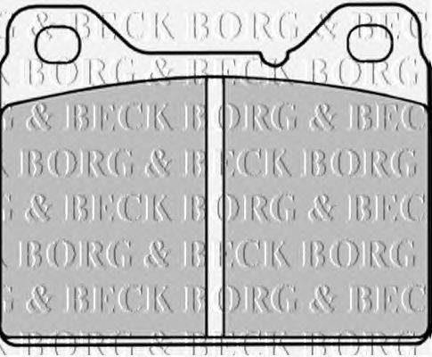 Комплект тормозных колодок, дисковый тормоз BORG & BECK BBP1007