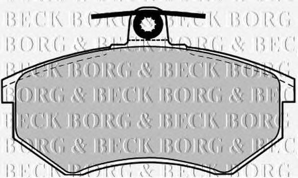 Комплект тормозных колодок, дисковый тормоз BORG & BECK BBP1027