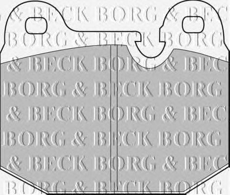 Комплект тормозных колодок, дисковый тормоз BORG & BECK BBP1043