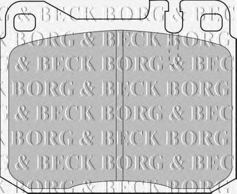 Комплект тормозных колодок, дисковый тормоз BORG & BECK BBP1061