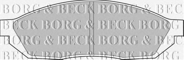 Комплект тормозных колодок, дисковый тормоз BORG & BECK BBP1071