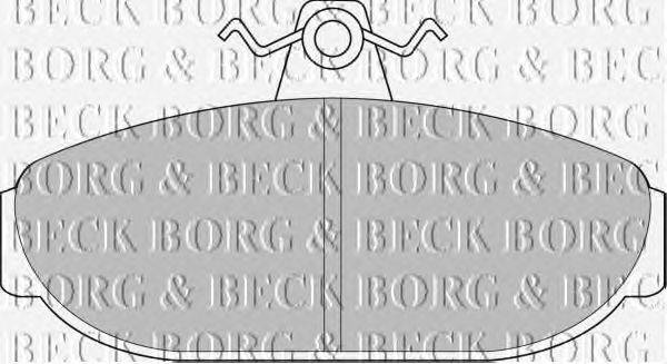 Комплект тормозных колодок, дисковый тормоз BORG & BECK BBP1079