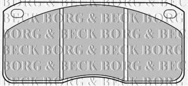 Комплект тормозных колодок, дисковый тормоз BORG & BECK BBP1083