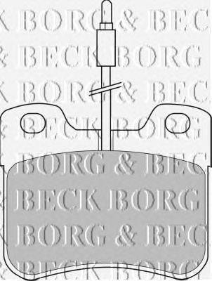 Комплект тормозных колодок, дисковый тормоз BORG & BECK BBP1091