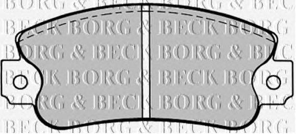 Комплект тормозных колодок, дисковый тормоз BORG & BECK BBP1093