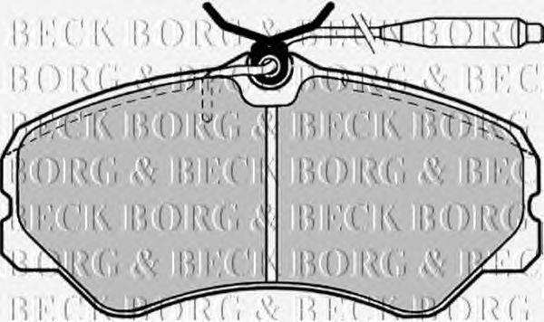 Комплект тормозных колодок, дисковый тормоз BORG & BECK BBP1130