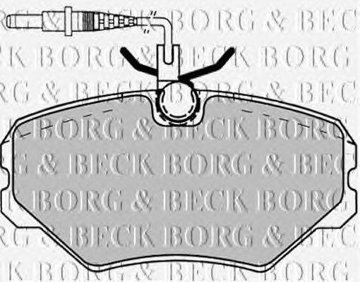Комплект тормозных колодок, дисковый тормоз BORG & BECK BBP1137