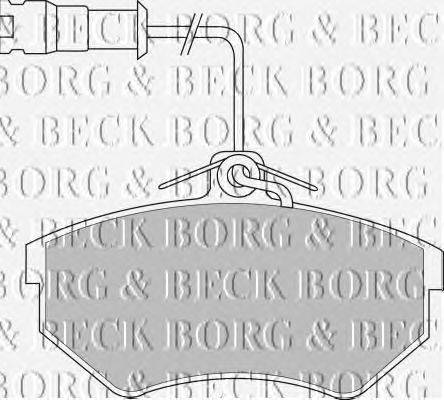 Комплект тормозных колодок, дисковый тормоз BORG & BECK BBP1146