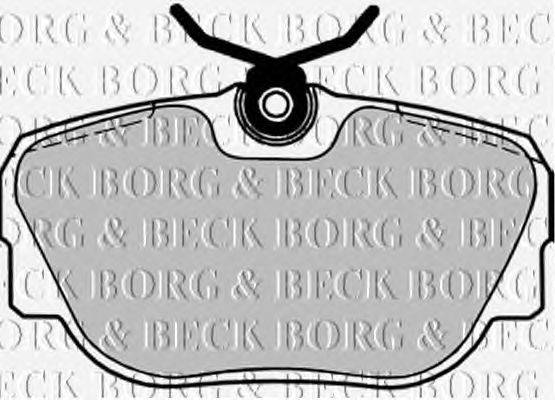 Комплект тормозных колодок, дисковый тормоз BORG & BECK BBP1155