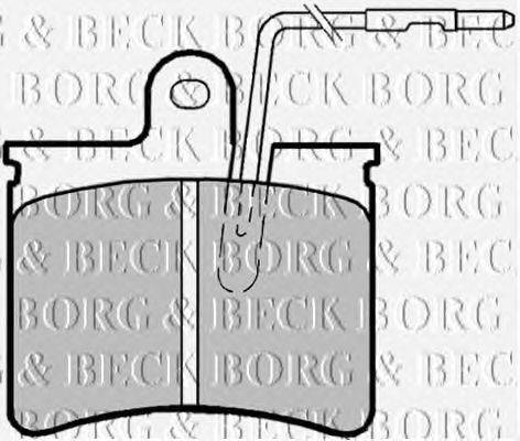 Комплект тормозных колодок, дисковый тормоз BORG & BECK BBP1169