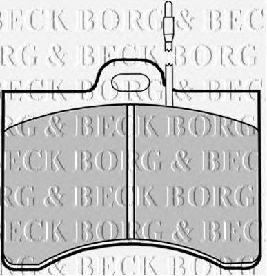 Комплект тормозных колодок, дисковый тормоз BORG & BECK BBP1201