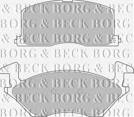 Комплект тормозных колодок, дисковый тормоз BORG & BECK BBP1234