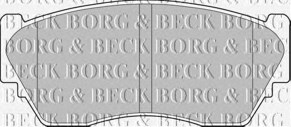 Комплект тормозных колодок, дисковый тормоз BORG & BECK BBP1253