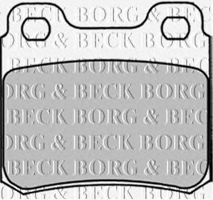 Комплект тормозных колодок, дисковый тормоз BORG & BECK BBP1263